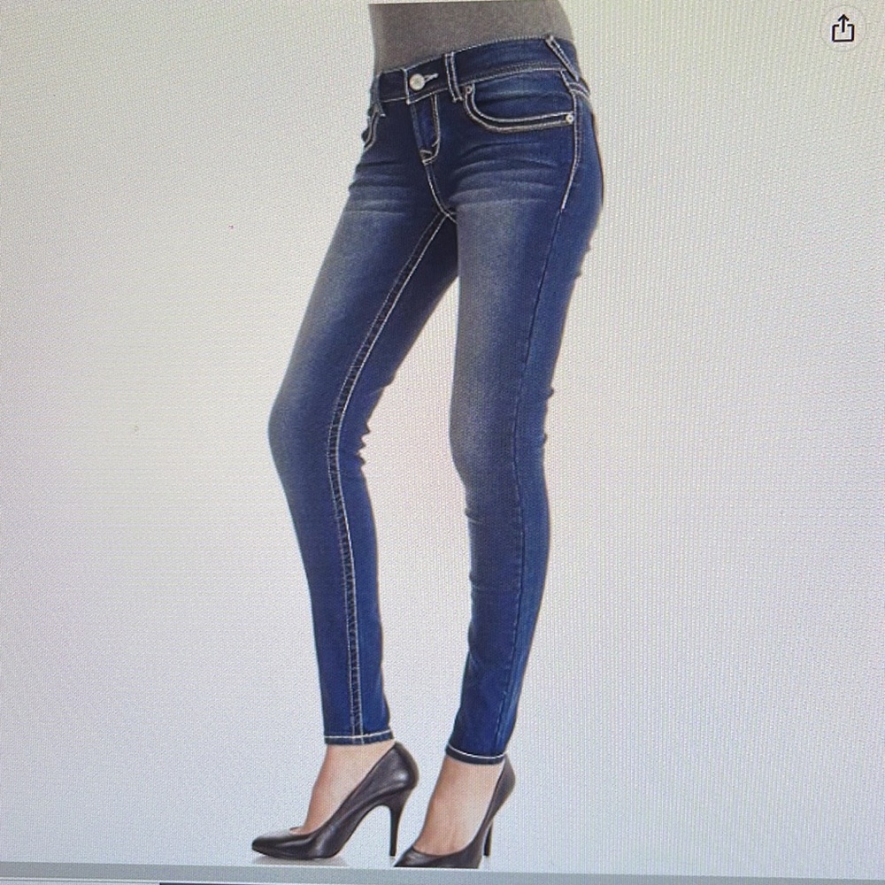 WallFlower Stretch Denim Cozy Skinny Jeans Jeggings sz 3 Natural Rise